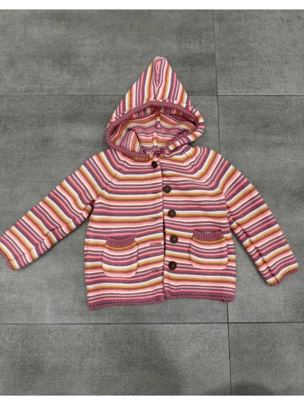 12-18m • Gymboree  Striped Hooded Cardigan